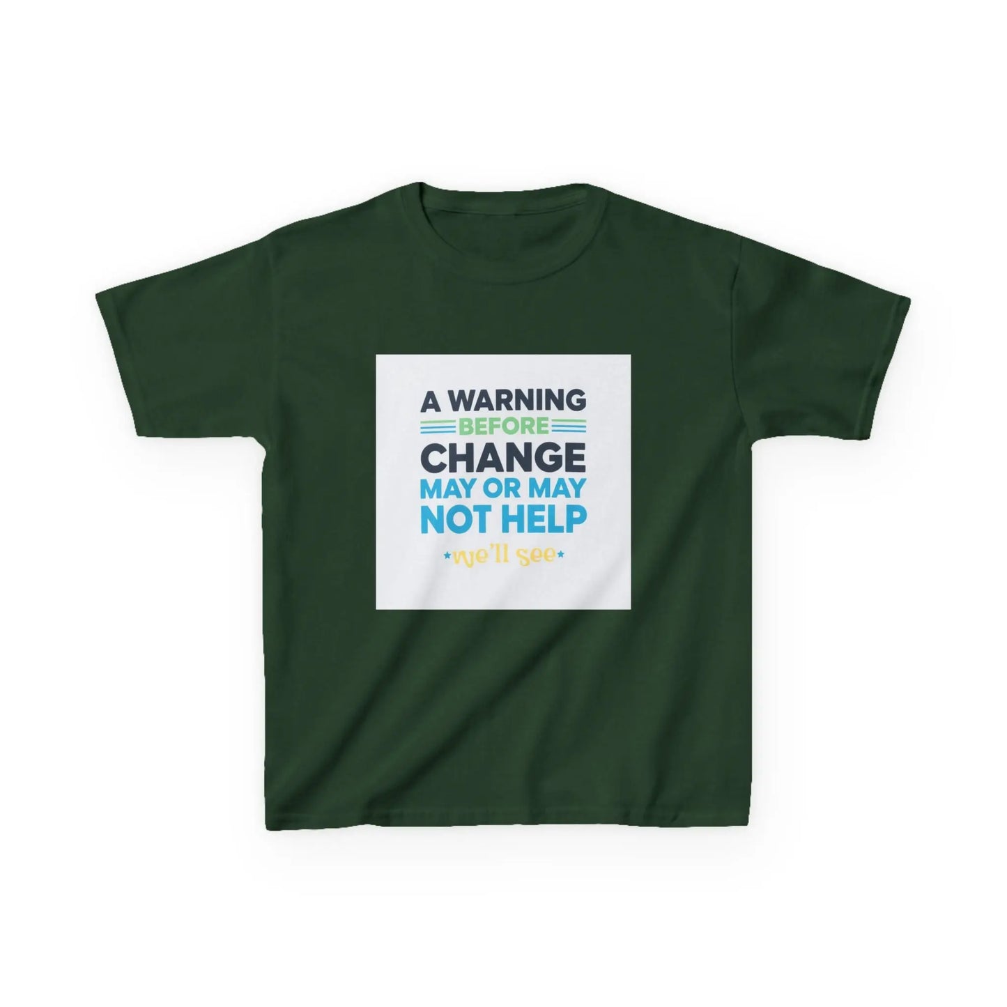 "A Warning Before Change May Or May Not Help" - Kids Autism Awareness T-Shirt Printify