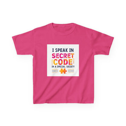 "I Speak in Secret Code" - Kids Autism Awareness T-Shirt Printify