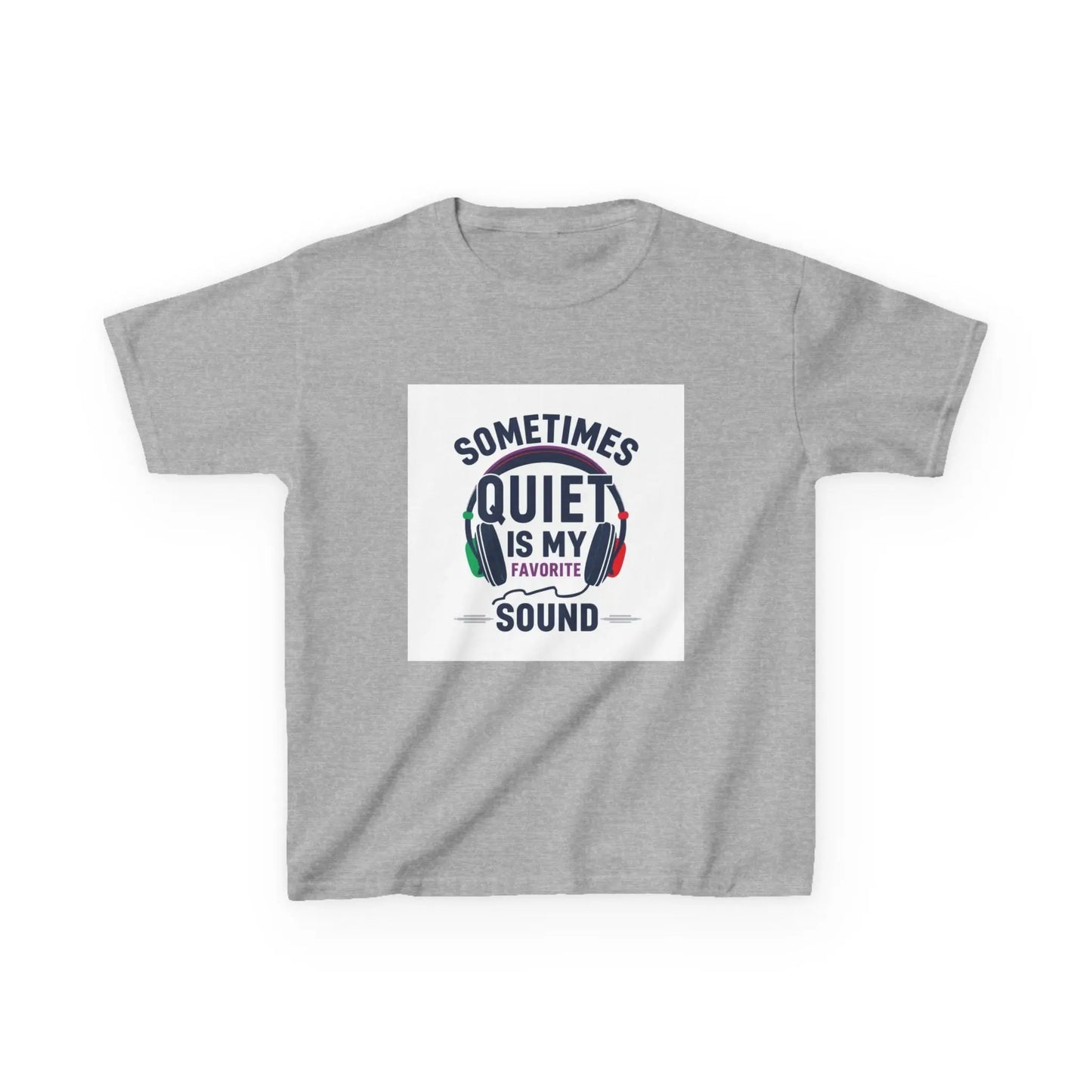 "Sometimes Quiet Is My Favorite Sound" - Kids Autism Awareness T-Shirt Printify