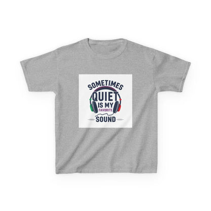 "Sometimes Quiet Is My Favorite Sound" - Kids Autism Awareness T-Shirt Printify