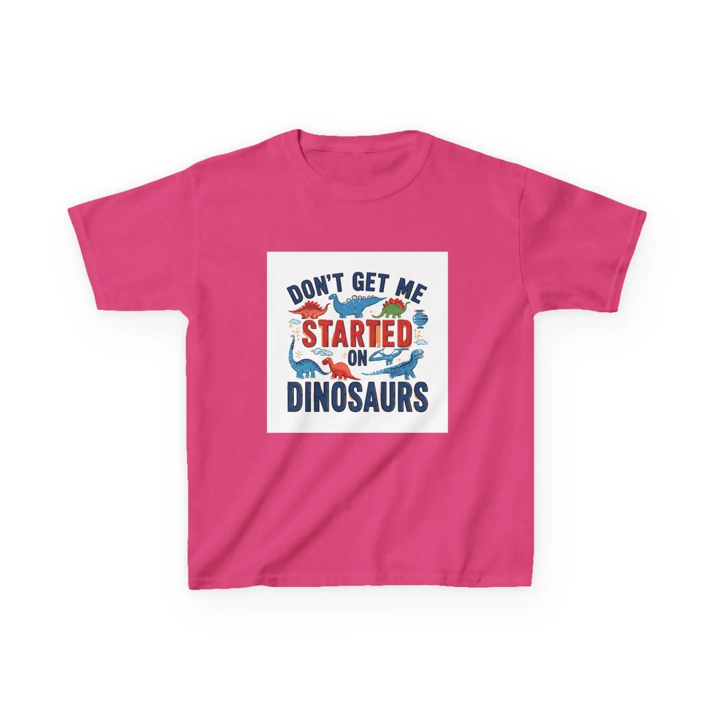 "Don't Get Me Started on Dinosaurs" - Kids Autism Awareness T-Shirt Printify