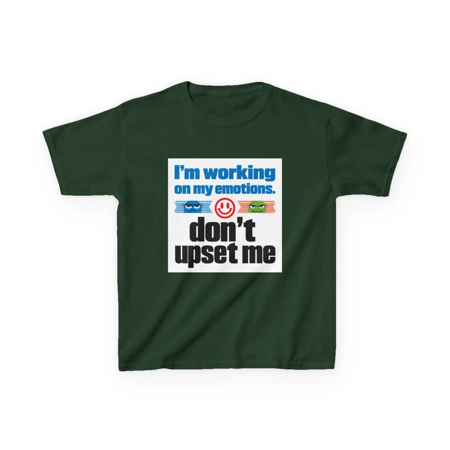 "I'm Working On My Emotions, Don't Upset Me" - Kids Autism Awareness T-Shirt Printify
