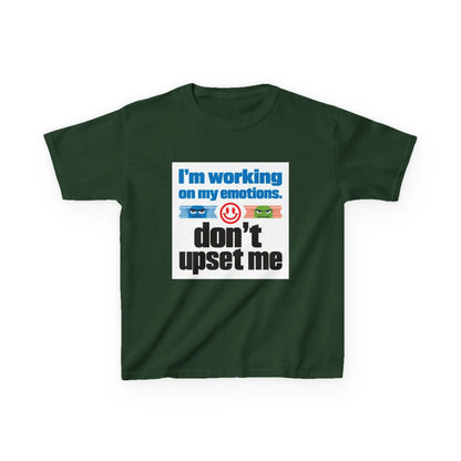 "I'm Working On My Emotions, Don't Upset Me" - Kids Autism Awareness T-Shirt Printify