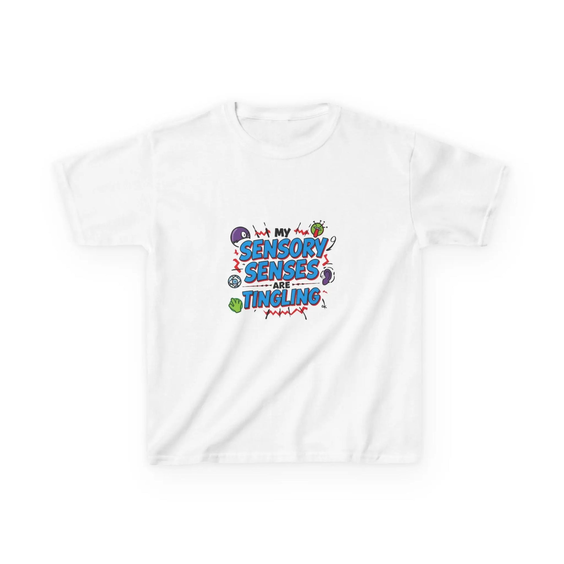 "My Sensory Senses Are Tingling" - Kids Autism Awareness T-Shirt Printify