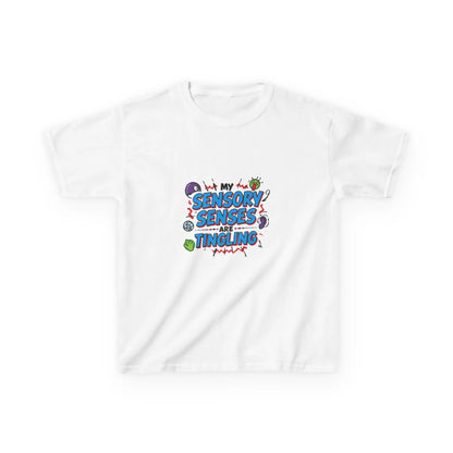 "My Sensory Senses Are Tingling" - Kids Autism Awareness T-Shirt Printify
