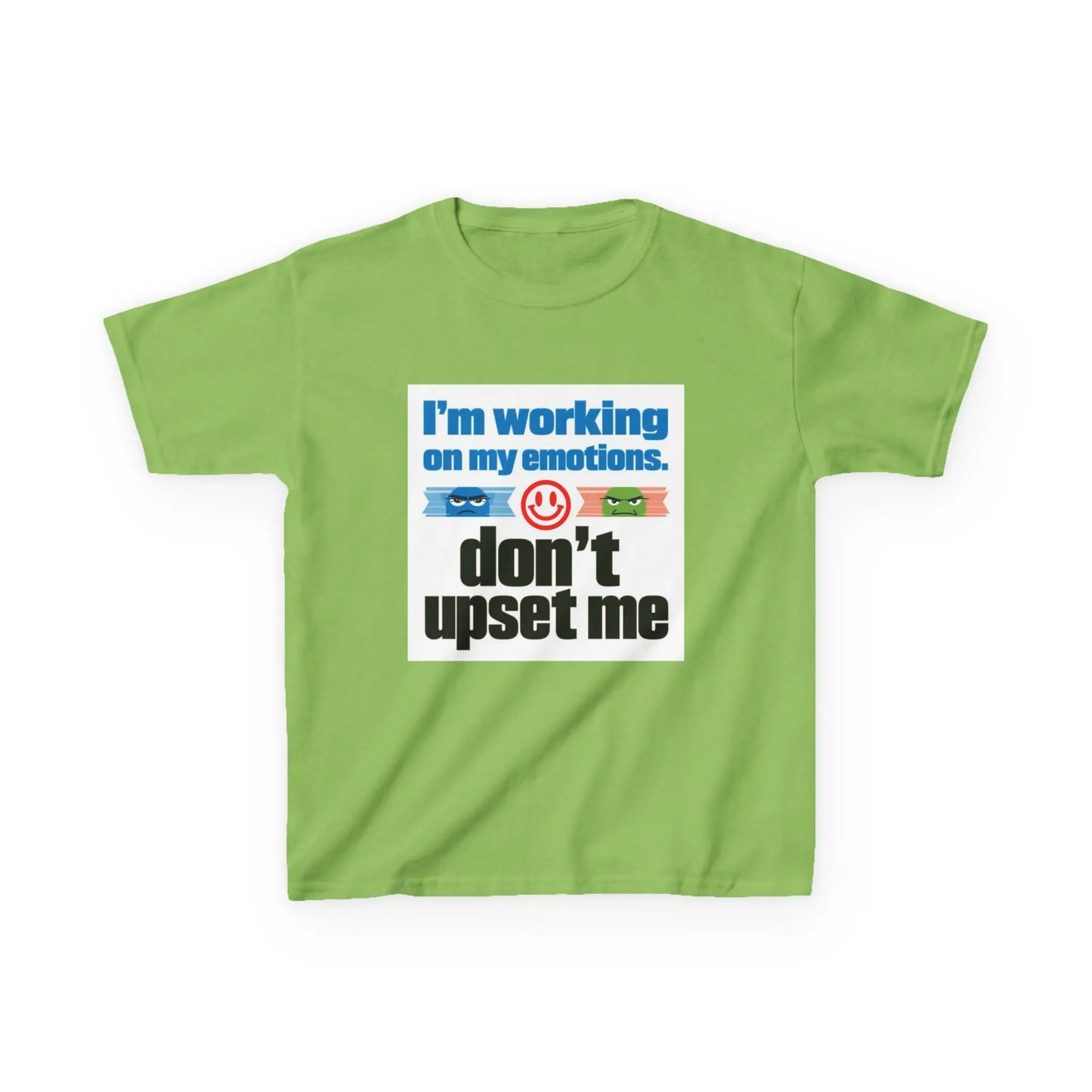 "I'm Working On My Emotions, Don't Upset Me" - Kids Autism Awareness T-Shirt Printify