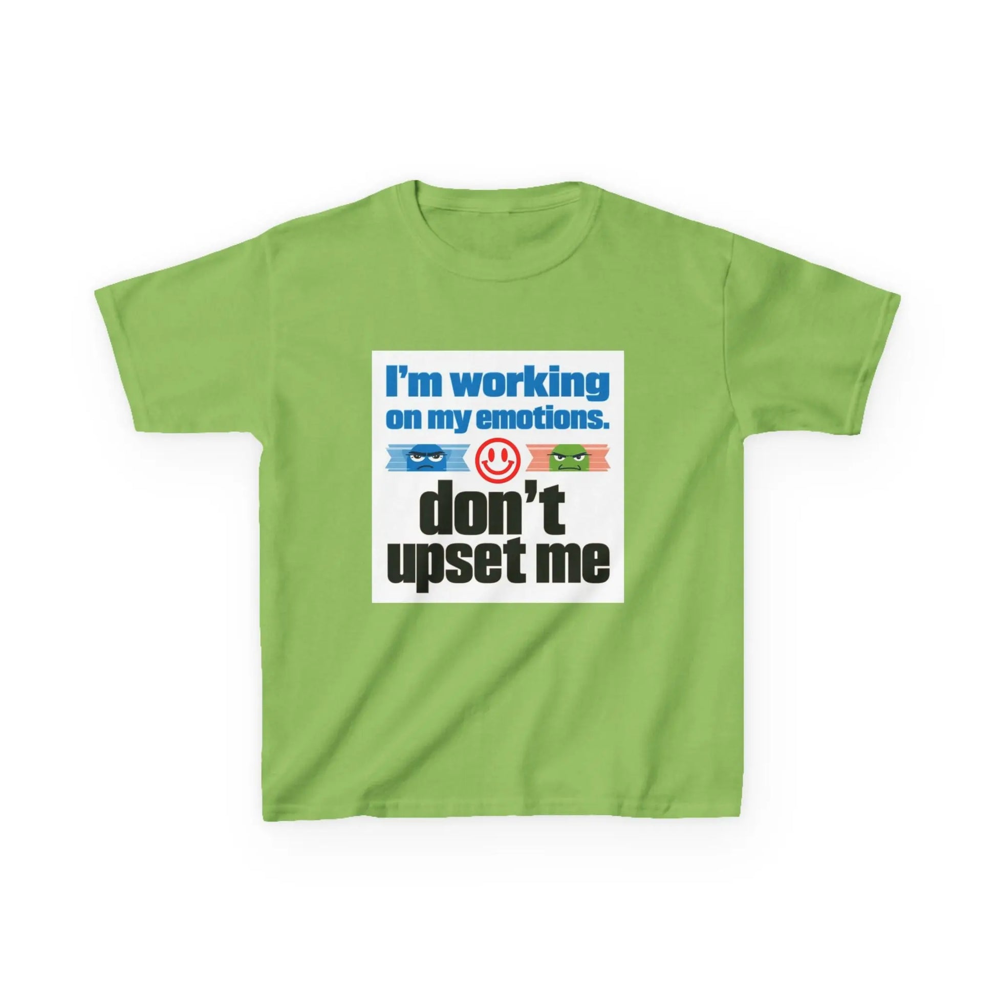 "I'm Working On My Emotions, Don't Upset Me" - Kids Autism Awareness T-Shirt Printify