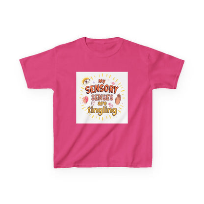 "My Sensory Senses Are Tingling" - Kids Autism Awareness T-Shirt Printify
