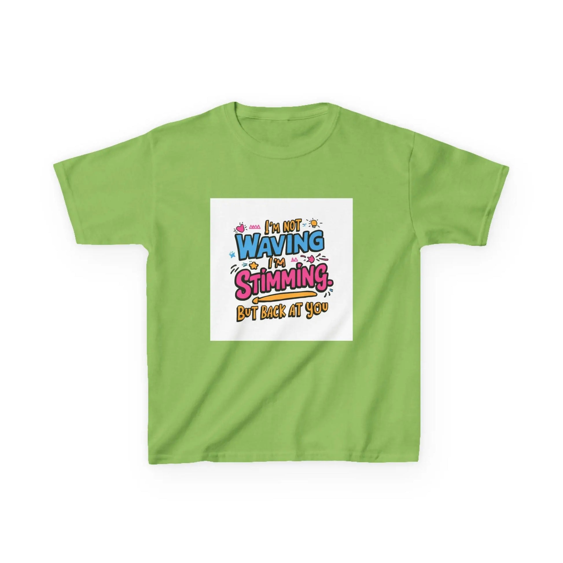 “I’m Not Waving, I’m Stimming” - Kids Autism Awareness T-Shirt Printify