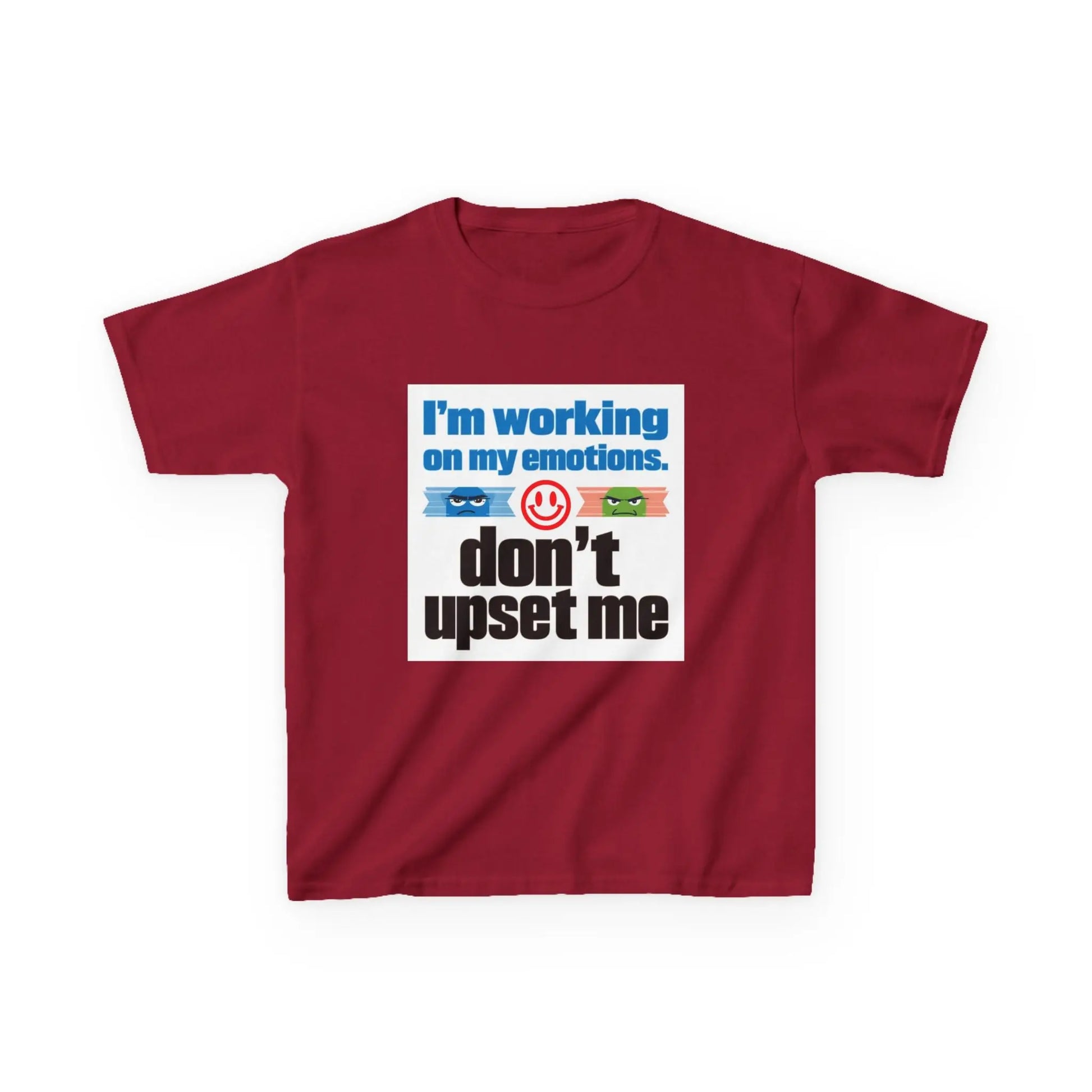"I'm Working On My Emotions, Don't Upset Me" - Kids Autism Awareness T-Shirt Printify