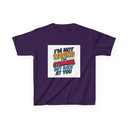 “I’m Not Waving I’m Stimming, But Back At You” - Kids Autism Awareness T-Shirt Printify