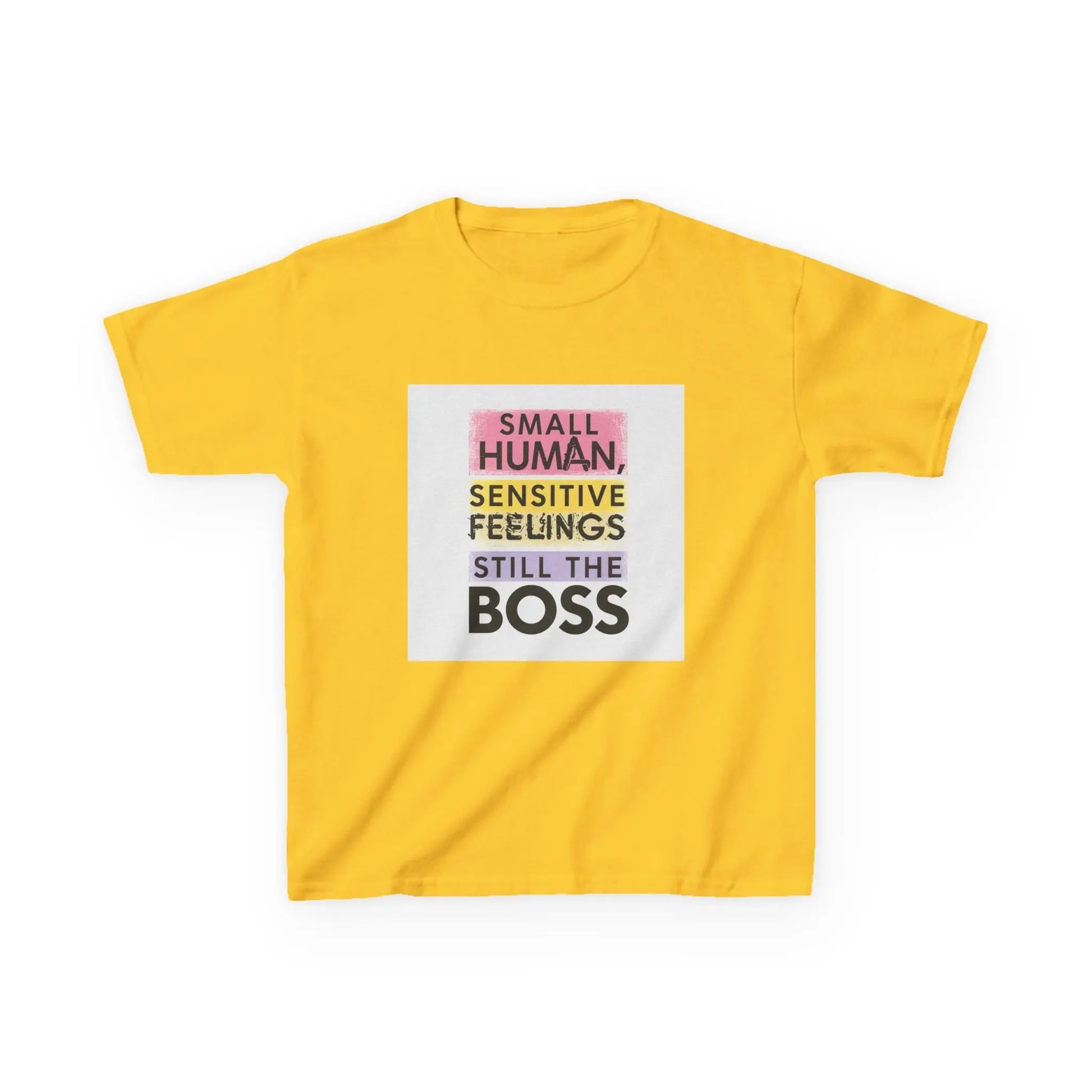"Small Human, Sensitive Feelings, Still the Boss" - Kids Autism Awareness T-Shirt Printify