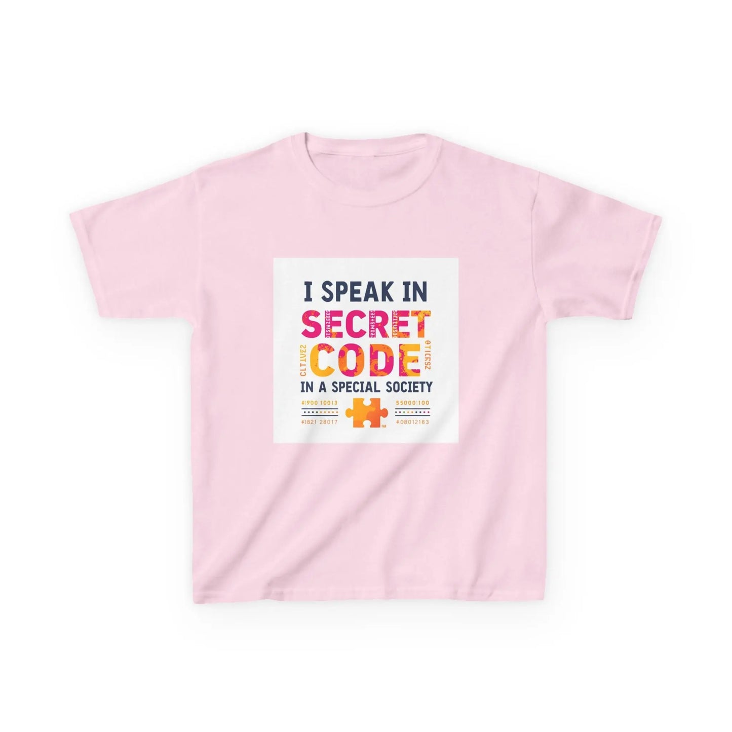 "I Speak in Secret Code" - Kids Autism Awareness T-Shirt Printify