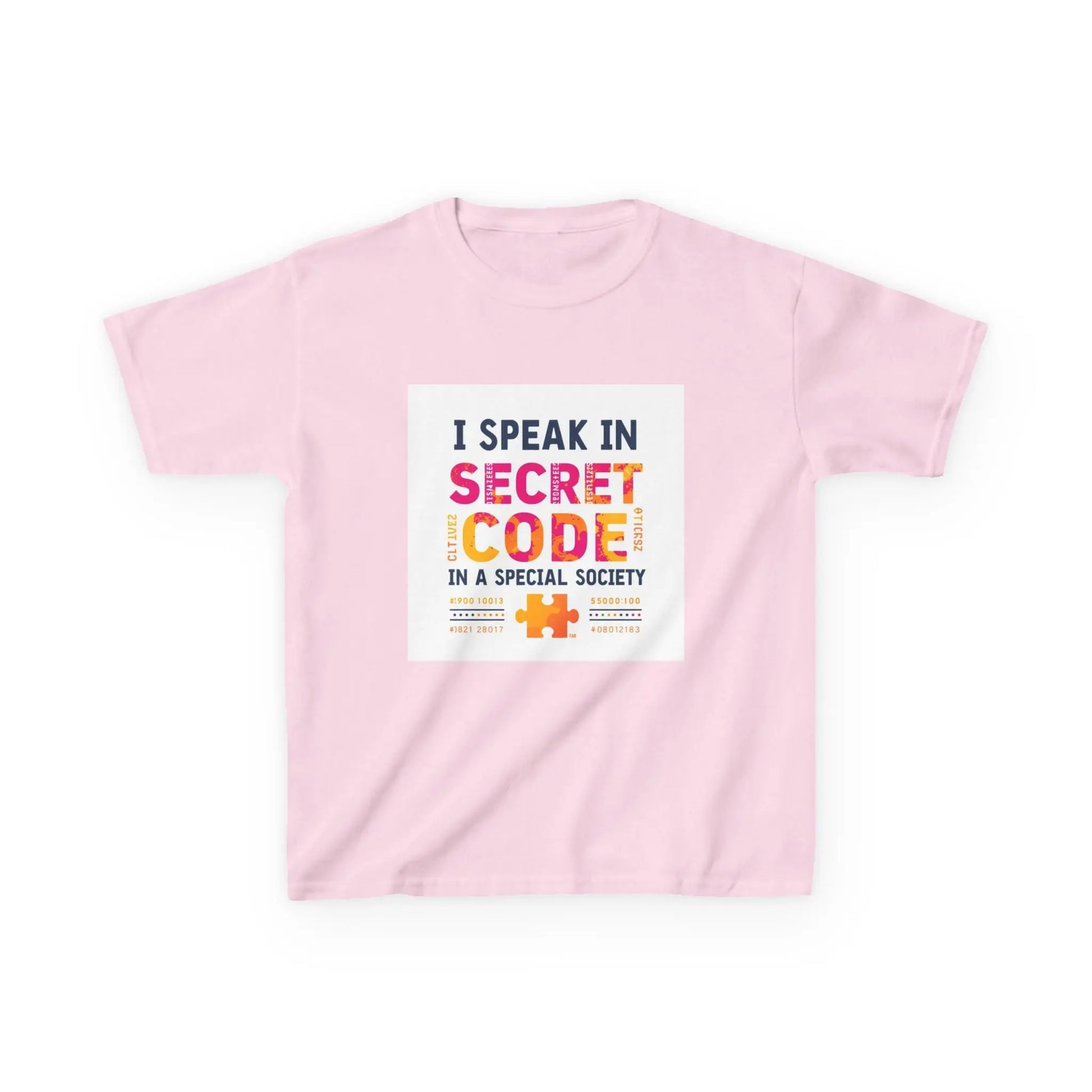 "I Speak in Secret Code" - Kids Autism Awareness T-Shirt Printify