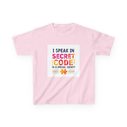 "I Speak in Secret Code" - Kids Autism Awareness T-Shirt Printify