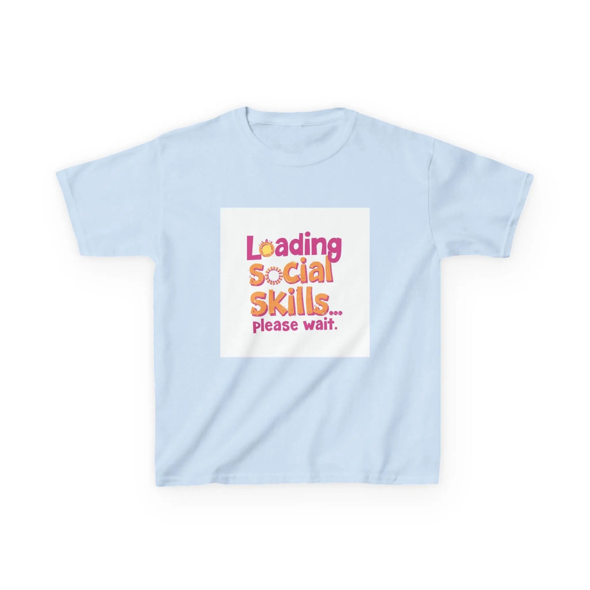 "Loading Social Skills... Please Wait" - Kids Autism Awareness T-Shirt Printify