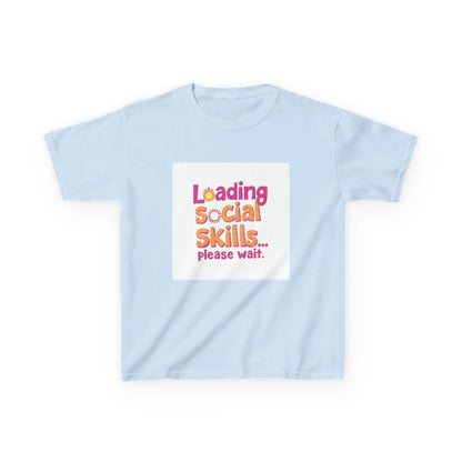 "Loading Social Skills... Please Wait" - Kids Autism Awareness T-Shirt Printify