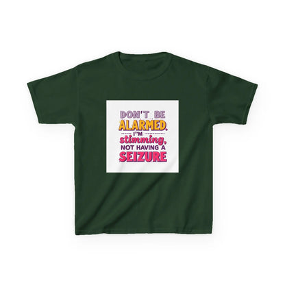 "Don't Be Alarmed I'm Stimulating Not Having a Seizure" - Kids Autism Awareness T-Shirt Printify