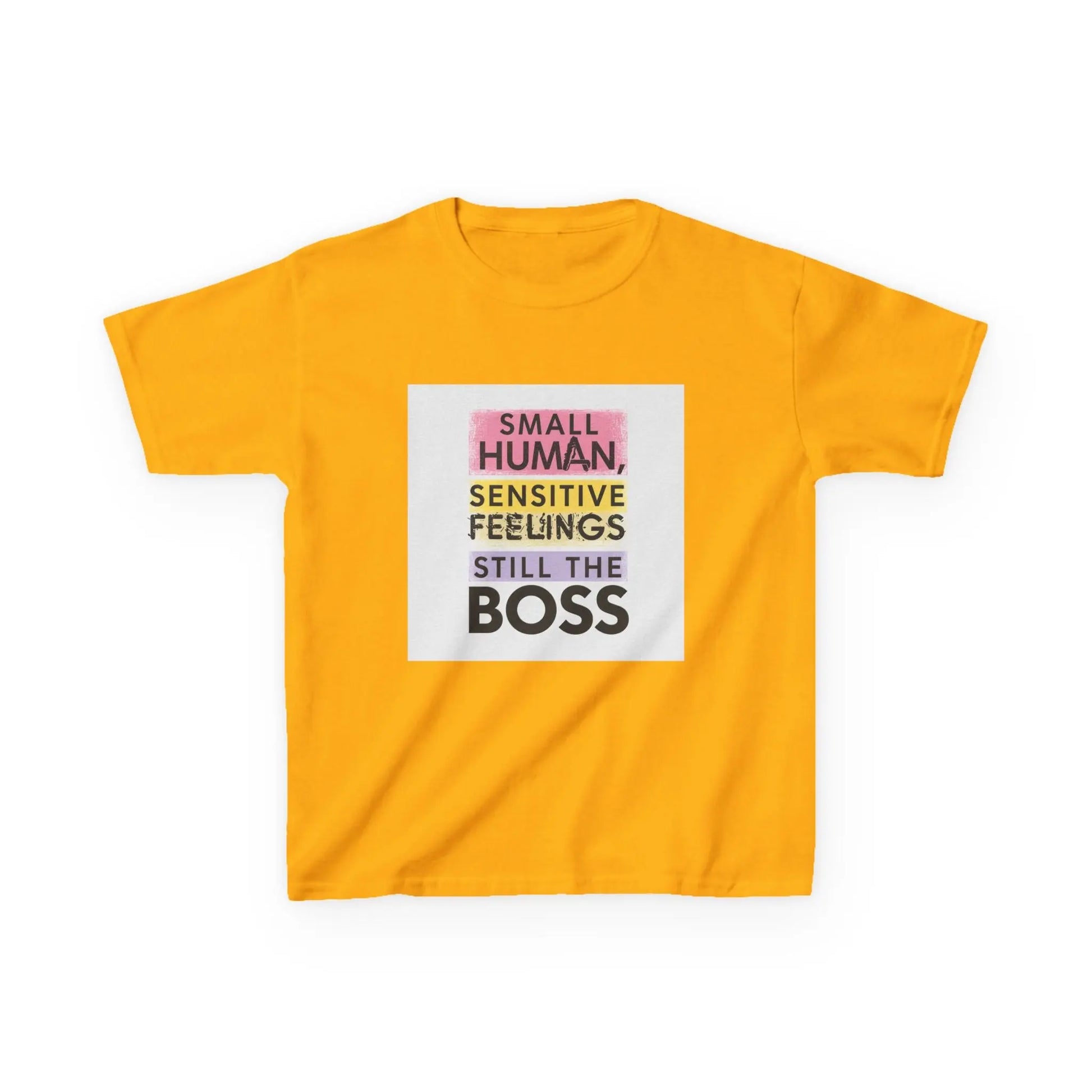 "Small Human, Sensitive Feelings, Still the Boss" - Kids Autism Awareness T-Shirt Printify