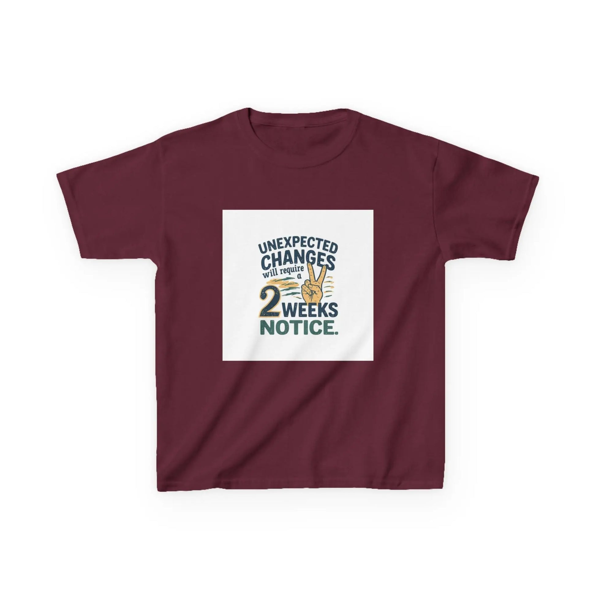 "Unexpected Changes Require 2 Weeks Notice" - Kids Autism Awareness T-Shirt Printify