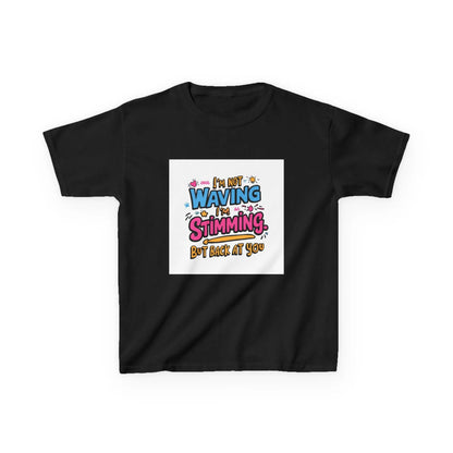 “I’m Not Waving, I’m Stimming” - Kids Autism Awareness T-Shirt Printify