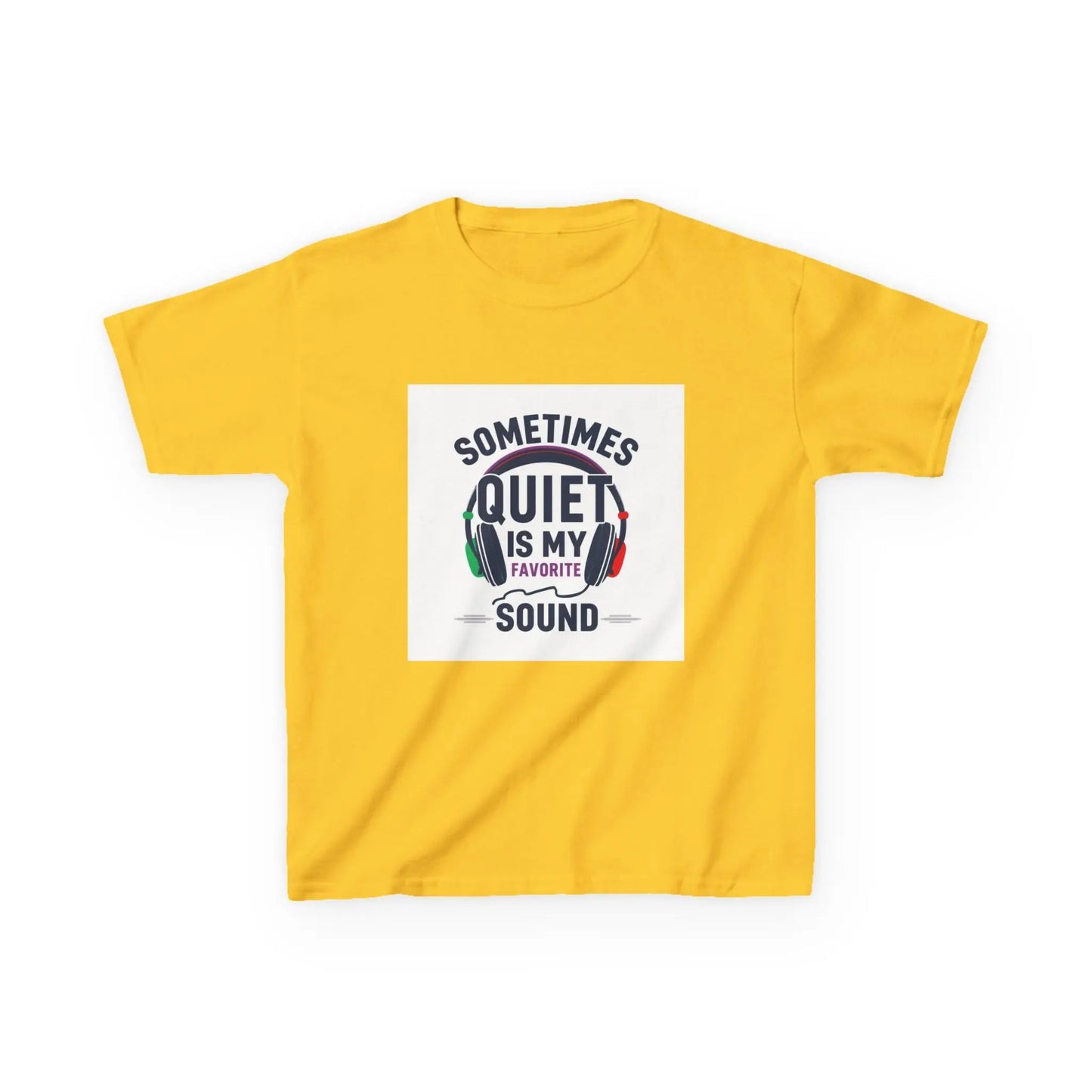 "Sometimes Quiet Is My Favorite Sound" - Kids Autism Awareness T-Shirt Printify