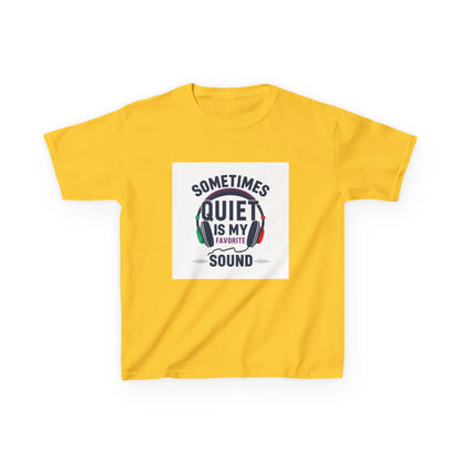 "Sometimes Quiet Is My Favorite Sound" - Kids Autism Awareness T-Shirt Printify