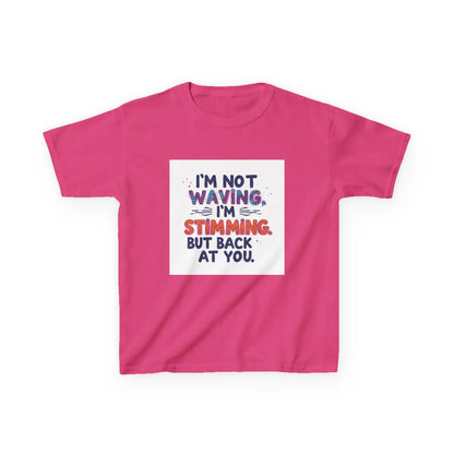 “I’m Not Waving, I’m Stimming” - Kids Autism Awareness T-Shirt Printify