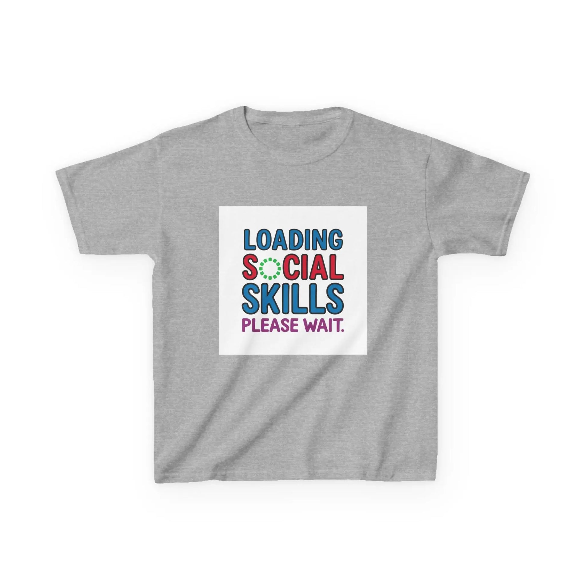 "Loading Social Skills, Please Wait" - Kids Autism Awareness T-Shirt Printify