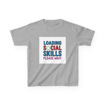 "Loading Social Skills, Please Wait" - Kids Autism Awareness T-Shirt Printify