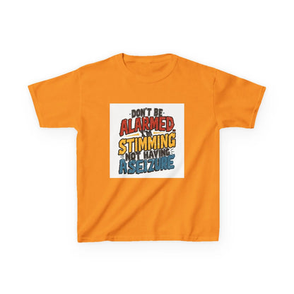 “Don’t Be Alarmed: Stimming, Not Having a Seizure” - Kids Autism Awareness T-Shirt Printify