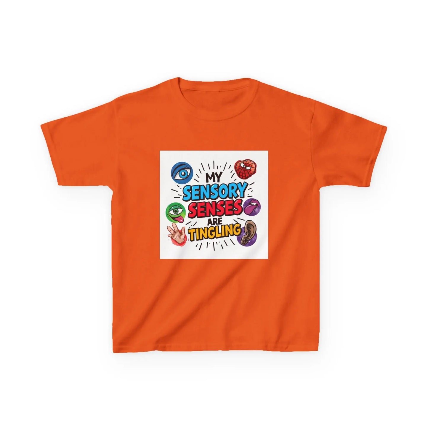 “My Sensory Senses Are Tingling” - Kids Autism Awareness T-Shirt Printify