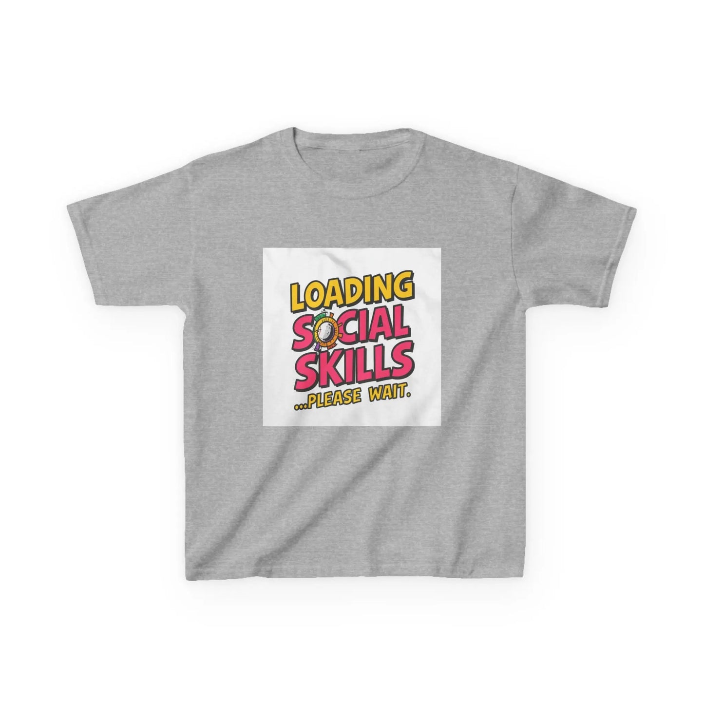 "Loading Social Skills...Please Wait" - Kids Autism Awareness T-Shirt Printify