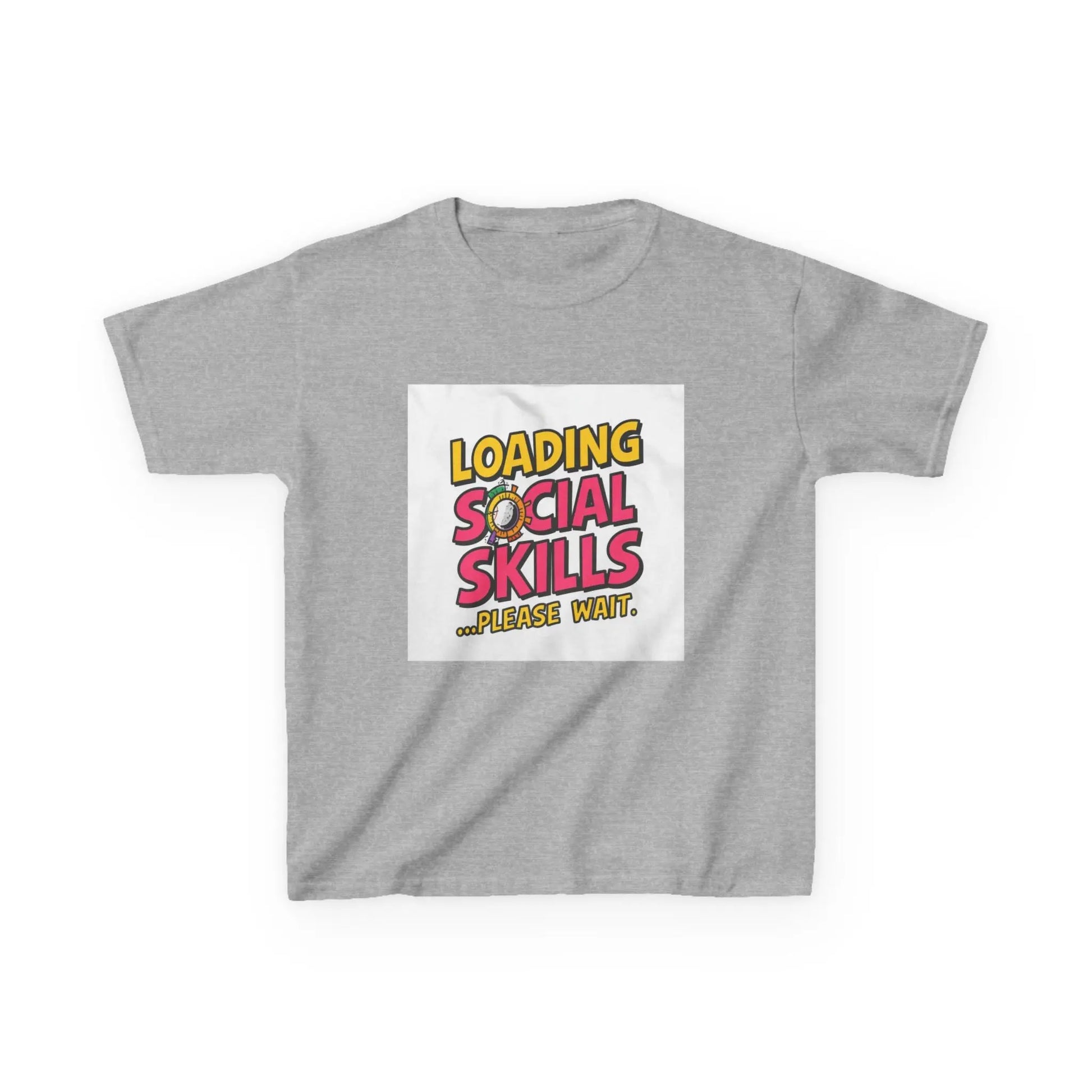 "Loading Social Skills...Please Wait" - Kids Autism Awareness T-Shirt Printify