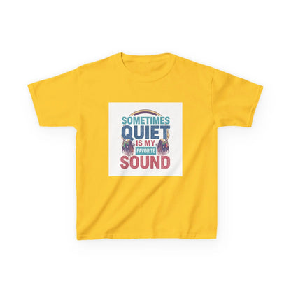 "Sometimes Quiet Is My Favorite Sound" - Kids Autism Awareness T-Shirt Printify