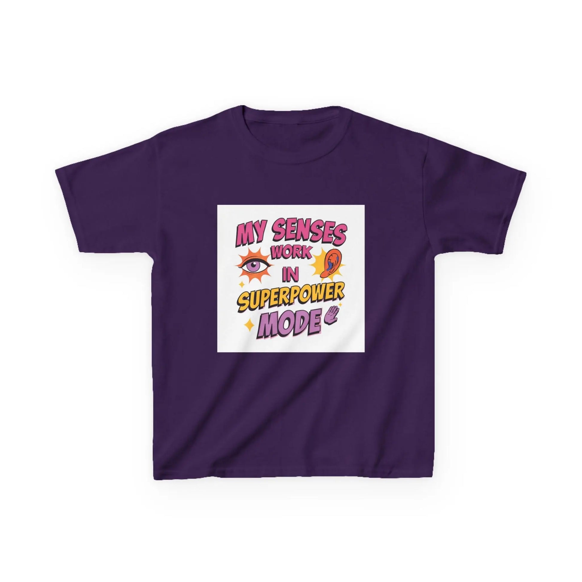 "My Senses Work in Superpower Mode" - Kids Autism Awareness T-Shirt Printify