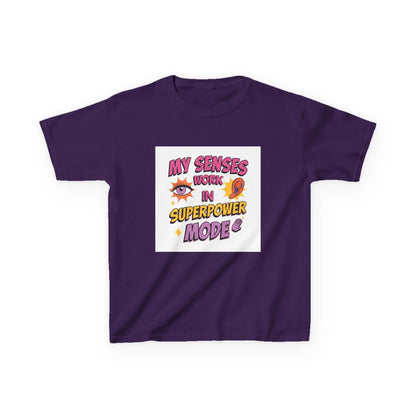 "My Senses Work in Superpower Mode" - Kids Autism Awareness T-Shirt Printify