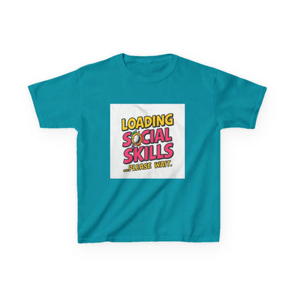 "Loading Social Skills...Please Wait" - Kids Autism Awareness T-Shirt Printify