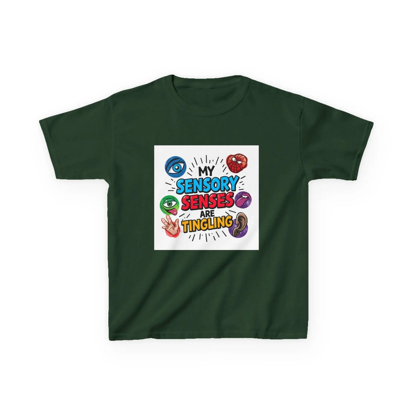 “My Sensory Senses Are Tingling” - Kids Autism Awareness T-Shirt Printify