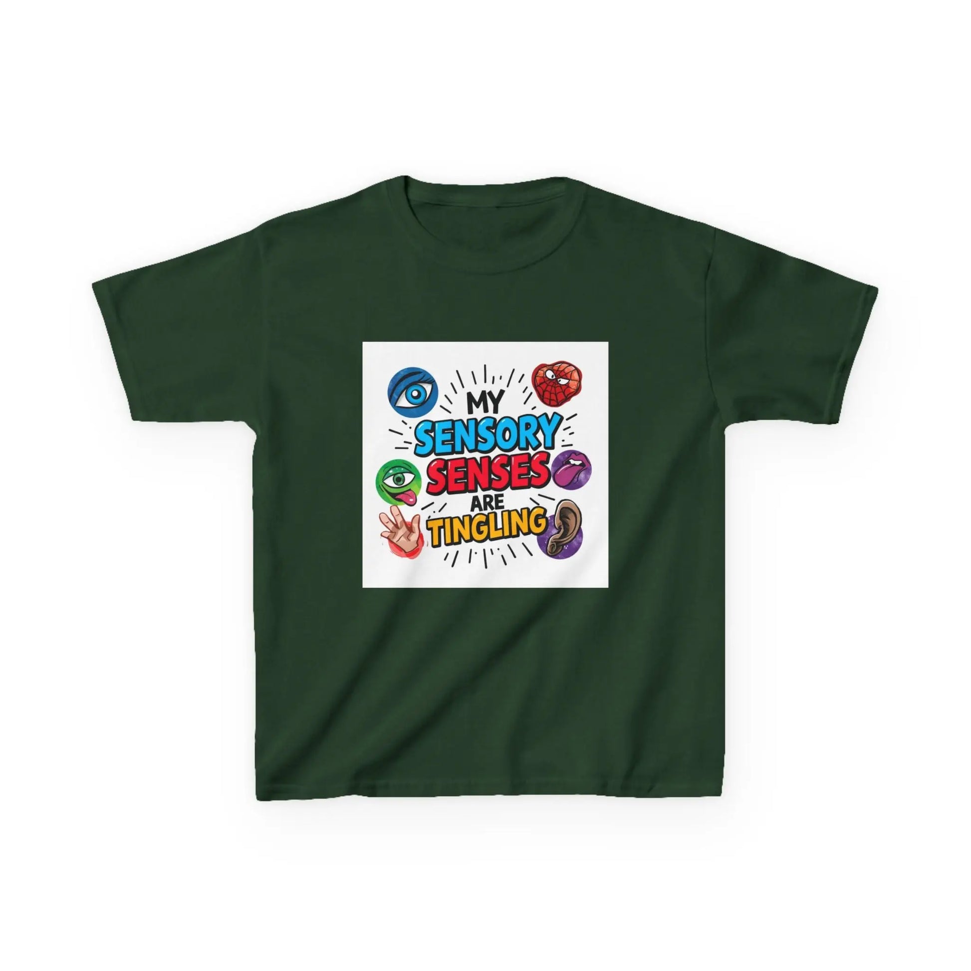 “My Sensory Senses Are Tingling” - Kids Autism Awareness T-Shirt Printify