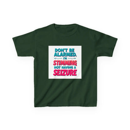 "Don't Be Alarmed I'm Stimming Not Having a Seizure" - Kids Autism Awareness T-Shirt Printify