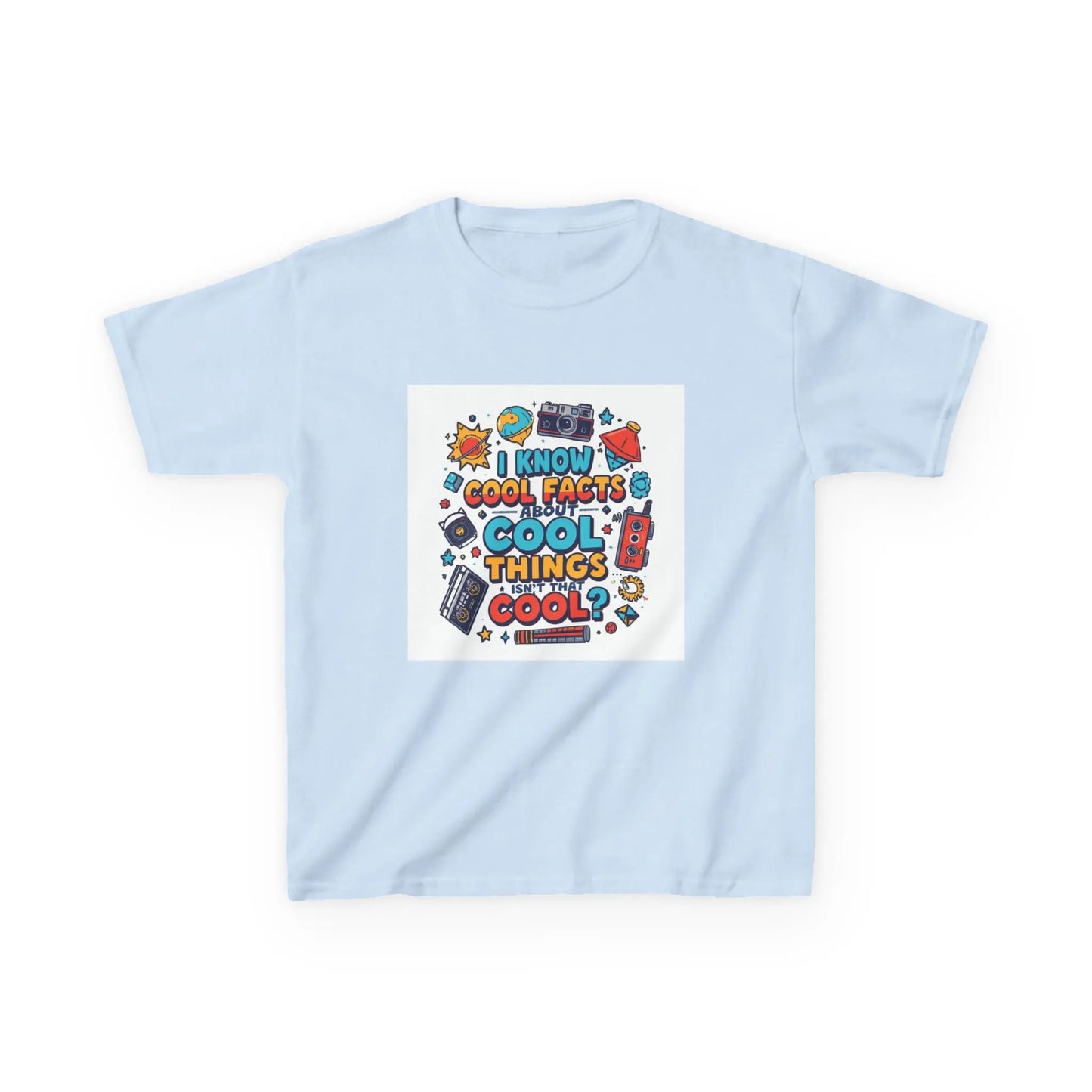 “I Know Cool Facts & Cool Things” - Kids Autism Awareness T-Shirt Printify