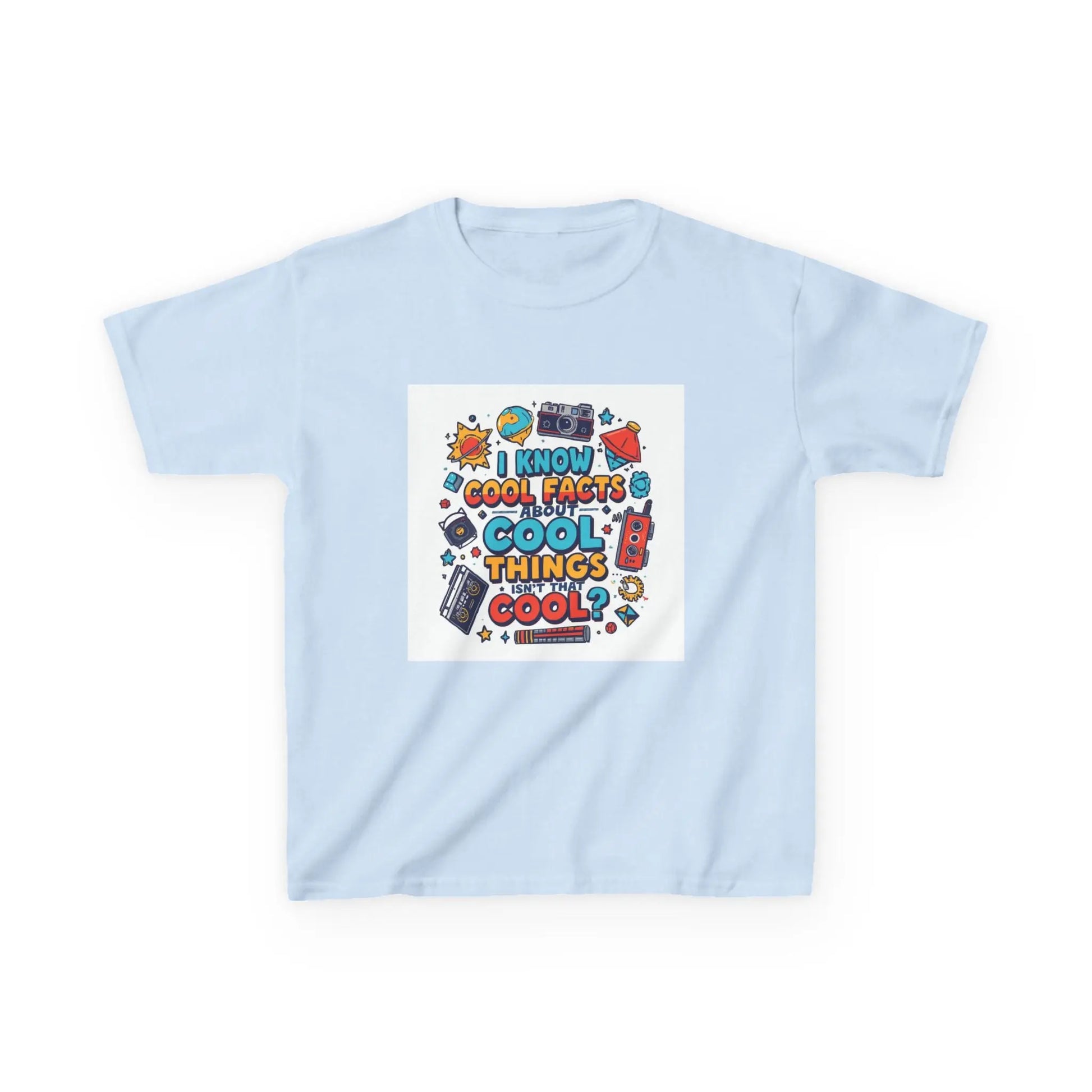 “I Know Cool Facts & Cool Things” - Kids Autism Awareness T-Shirt Printify