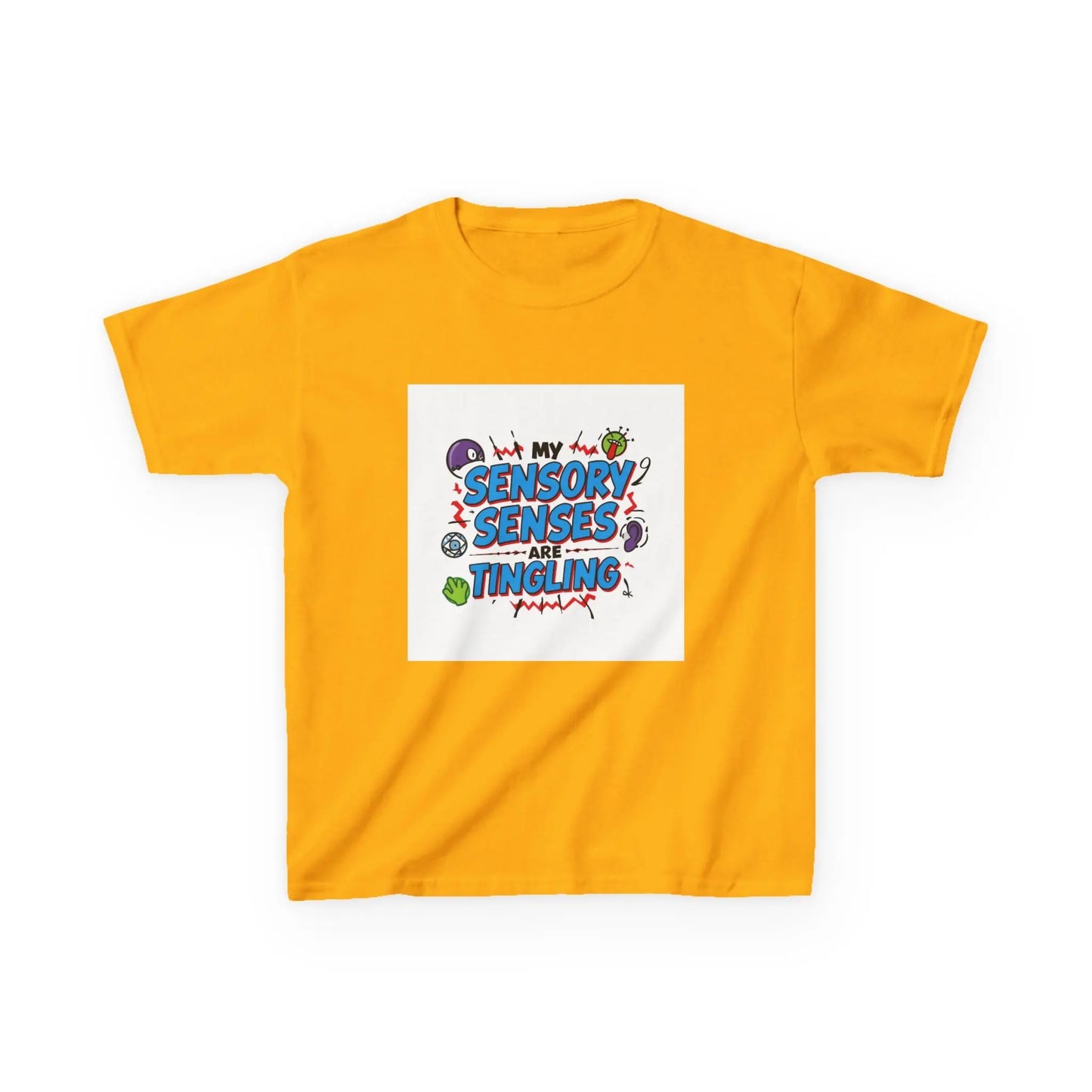 "My Sensory Senses Are Tingling" - Kids Autism Awareness T-Shirt Printify