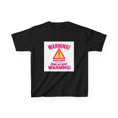 "Warning! Emotions Come Without Warning" - Kids Autism Awareness T-Shirt Printify