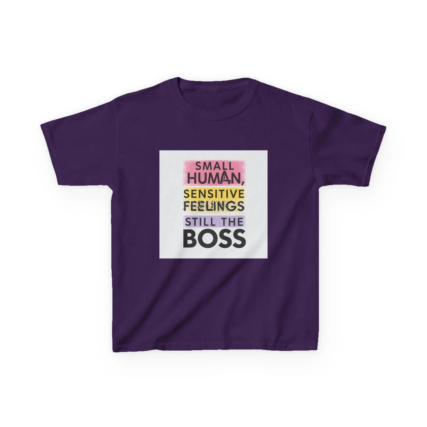 "Small Human, Sensitive Feelings, Still the Boss" - Kids Autism Awareness T-Shirt Printify