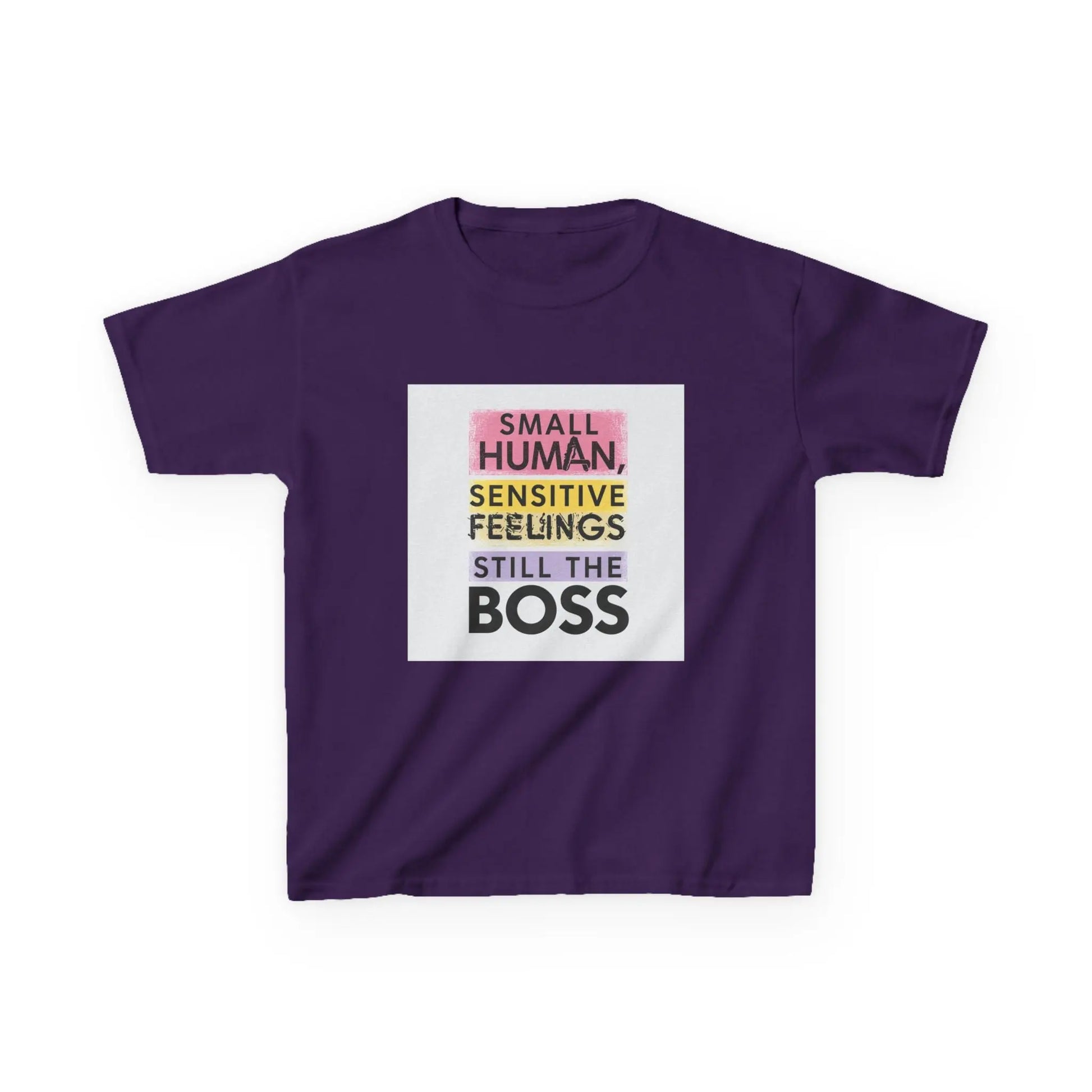 "Small Human, Sensitive Feelings, Still the Boss" - Kids Autism Awareness T-Shirt Printify