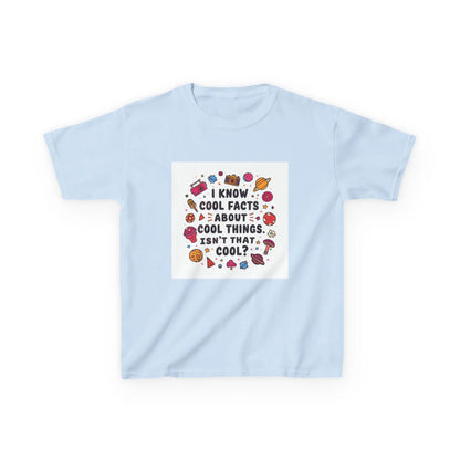 "I Know Cool Facts About Cool Things, Isn't That Cool?" - Kids Autism Awareness T-Shirt Printify