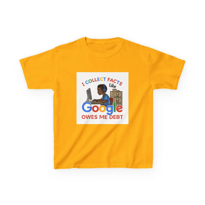 "I Collect Facts Like Google Owes Me Debt" - Kids Autism Awareness T-Shirt Printify
