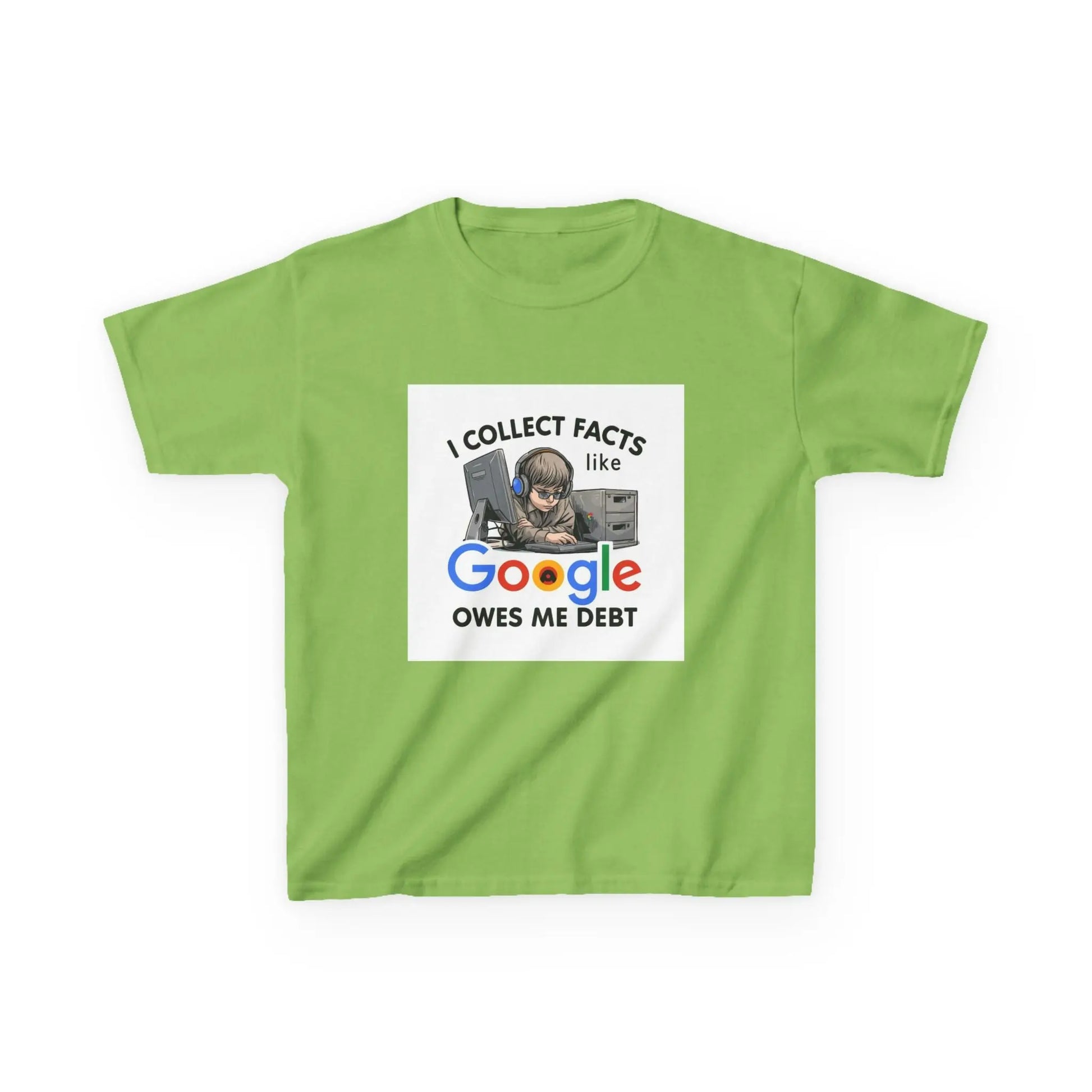 “I Collect Facts Like Google Owes Me Debt” - Kids Autism Awareness T-Shirt Printify